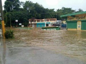 Lluvias inundan varios sectores de Río San Juan