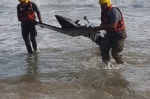 Localizan a 100 metros de la costa helicóptero desaparecido tras salir de Puerto Plata