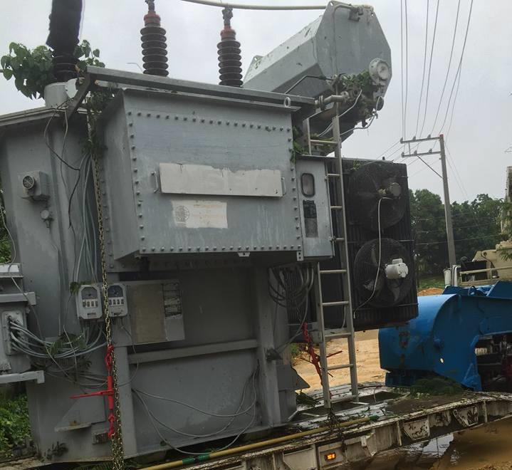 Llega gigatesco transformador para subestación suplirá de energía eléctrica a Río San Juan