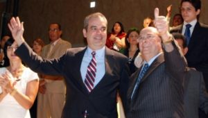 Hipólito Mejía y Luis Abinader encabezan acto del PRM en el DN