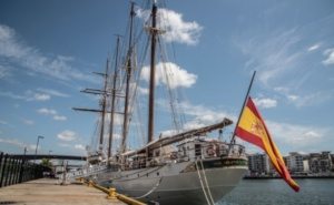 Llega a República Dominicana buque escuela de la Armada Española