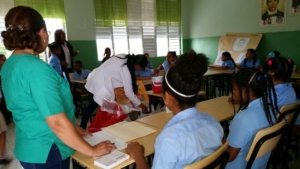 Educación y Salud Pública inician jornada de vacunación contra el Papiloma Humano en escuelas de Río San Juan