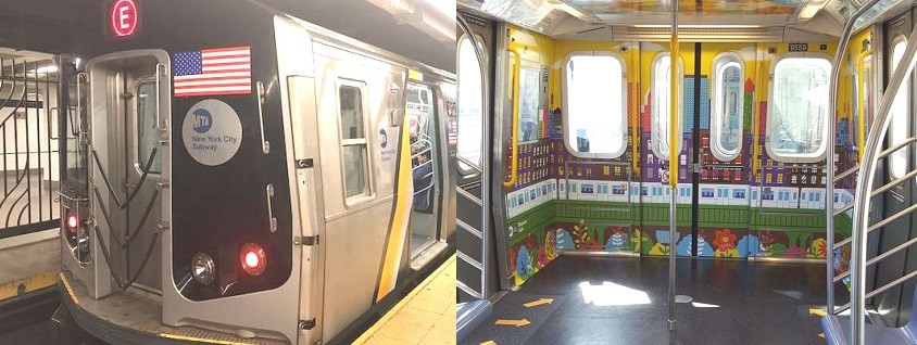 Trenes NY sin asientos para mayor cupo pasajeros
