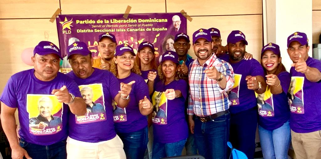 Peledeístas en Islas Canarias pasan revista a trabajos electorales; aseguran ganarán con más del 80% de los votos