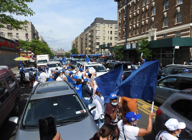 Perremeistas y aliados en Manhattan realizan caravana en apoyo a Luis Abinader