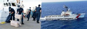 Incautan 2 millones de dólares y 150 kilos de cocaína en el mar caribe