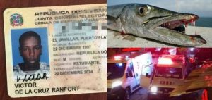 Joven se ahoga mientras pescaba;  21 personas se intoxican tras ingerir pez picúa en Puerto Plata