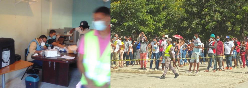 Trompadas, cuchilladas y pedradas matizan inicio votaciones en Río San Juan; al mediodía todo marchaba normal