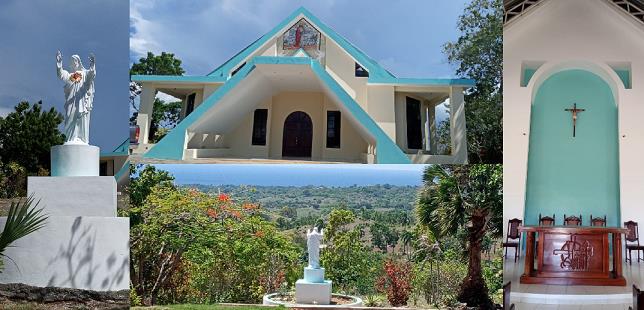 Padre Ezequiel remoza santuario Monte Carmelo en  Bejuco Alambre, Río San Juan