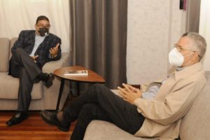 Alcalde Manuel Jiménez y Ministro de Deportes acuerdan impulsar obras deportivas en Santo Domingo Este