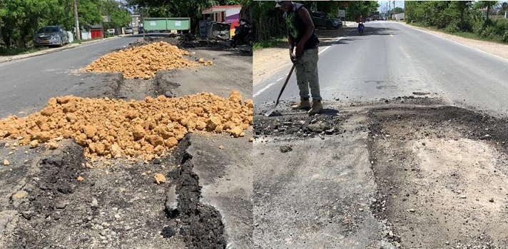 Alcalde de Nagua inicia operativo de preparación de calles para asfaltado