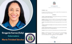 Caso cerrado! Abinader designa de forma salomónica a Cely Correa como gobernadora de María Trinidad Sánchez