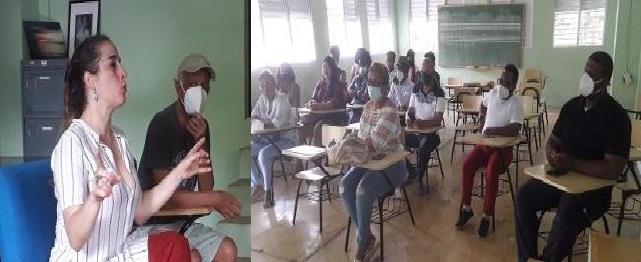 Directora Regional de Cultura visita Río San Juan; escucha inquietudes artistas y situación Aldea Artesanal