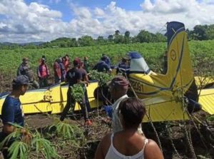 La CIAA investiga accidente de una avioneta de fumigación en San Francisco de Macorís