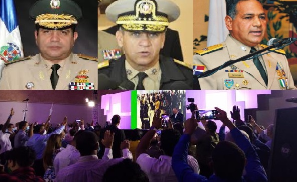 Exministros de FF.AA. Sigfrido Pared Pérez, William Muñoz Delgado y Rubén Paulino Sem se juramentan en el PLD