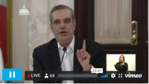 En vivo la alocución del presidente Luis Abinader; extiende hasta abril el programa “Quédate en Casa”