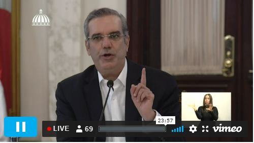 En vivo la alocución del presidente Luis Abinader; extiende hasta abril el programa “Quédate en Casa”