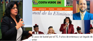 Isabel Bonilla agradece artículo Costaverdedr.com; confirma se va tranquila del TC 