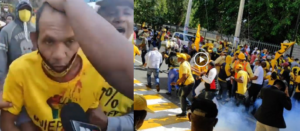 Manifestación frente al Congreso en reclamo del 30% de AFP termina a bombazos y sillazos; se reportan un herido