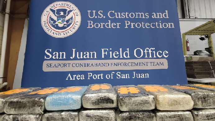 Incautan en Puerto Rico 181 libras de cocaína dentro de tres mochillas iban a bordo de barco llegó de Rep. Dominicana
