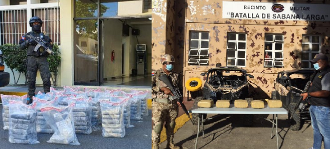 Droga! Autoridades decomisan 103 paquetes de cocaína en Isla Beata y 52 libras de marihuana en Dajabón