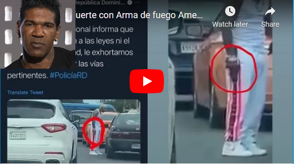Omega en otro lío! PN lo acusa de ser hombre captado en video amenazando con una pistola a chofer de carro público