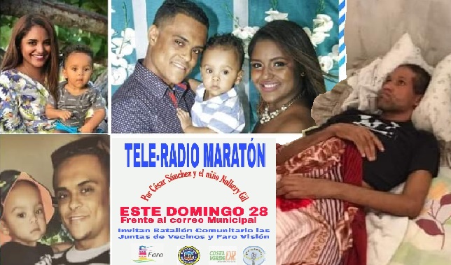 Harán telemaratón este domingo en Río San Juan profondo intervenciones quirúrgicas de Nolkery Gil y César Sánchez