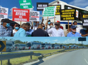 Transportistas turísticos cesarán sus operaciones el 20 de este mes afectados por la pandemia de Covid-19