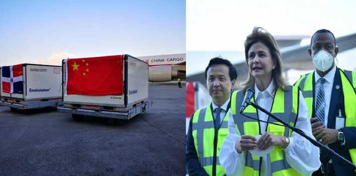 Ya está en RD mayor cargamento de vacunas contra Covid procedente de China; vicepresidenta agradece envío