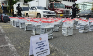 Decomisan 240 paquetes de cocaína en una pescadería que usada como centro de acopio de drogas en Hato Mayor