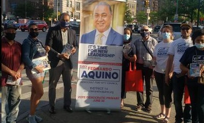Dominicano Fernando Aquino firme en la recta final por el escaño del Distrito 14 en El Bronx, NY