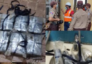 Hallan 6 paquetes de cocaína en barco mercante surto en muelle comercial de Puerto Plata
