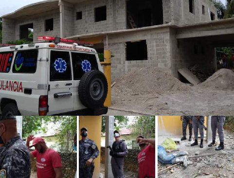 URGENTE! Muere obrero haitiano tras caer de una casa en construcción en el barrio del Hospital en Río San Juan