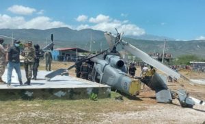 Se estrella en Jimaní helicóptero de FF.AA. utilizado en operación Gavión para proteger frontera RD; no hay víctimas
