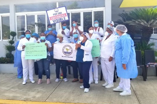 Enfermeras paralizan labores en hospitales de Nagua en demanda de varias reivindicaciones