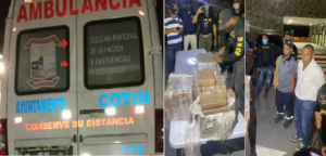 Ocupan 90 kilos de cocaína en una ambulancia era remolcada por una grúa camino a Azua