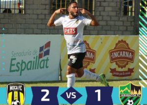 Victoria sufrida de Moca FC ante Jarabacoa FC en la tercera jornada de la liguilla de torneo fútbol dominicano