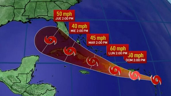 Todo el territorio nacional en alerta por tormenta Grace que entraría al país en la madrugada; Ma. Trinidad Sánchez en rojo