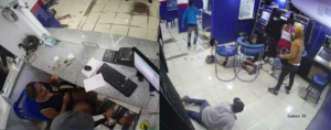 En video! Delincuentes asaltan banca de apuestas en Puerto Plata y cargan con todo lo hallado a su paso
