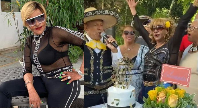 Vieja quién! Sonriente,  cargada de energía y a ritmo de mariachis celebra Fefita La Grande su cumpleaños 78