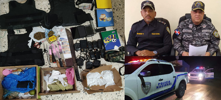 Policía de Nagua ocupa armas y droga y apresa 10 durante varios operativos en Río Mar y San José de Villa