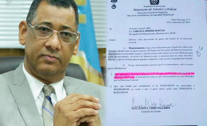 Director Migración pide subir de $50 a $200 mil gastos de su despacho; dice necesita entre 8 y $10,000 diario para su comida