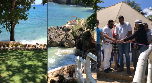 Alcaldía de Cabrera inaugura la renovada playa “El Caleton de los Enamorados”