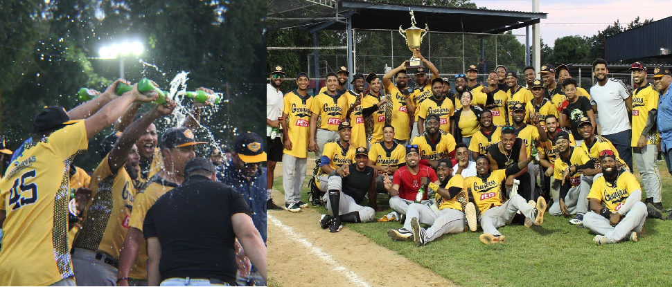 Granjeros de Moca campeones 2021 Liga de Verano de beisbol