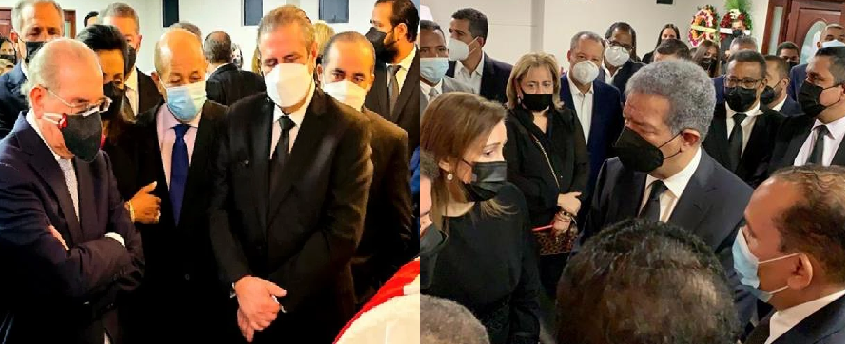 Danilo y Leonel acuden a funeral de Pared Pérez en sus primeras horas; Abinader e Hipólito asisten este sábado