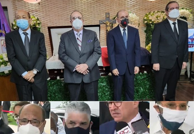 Políticos y empresarios acuden a velatorio de Pared Pérez; alta dirigencia del PLD hace guardia de honor