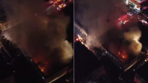 Al menos tres bomberos murieron durante incendio del edificio de la Casa Mora en La Vega