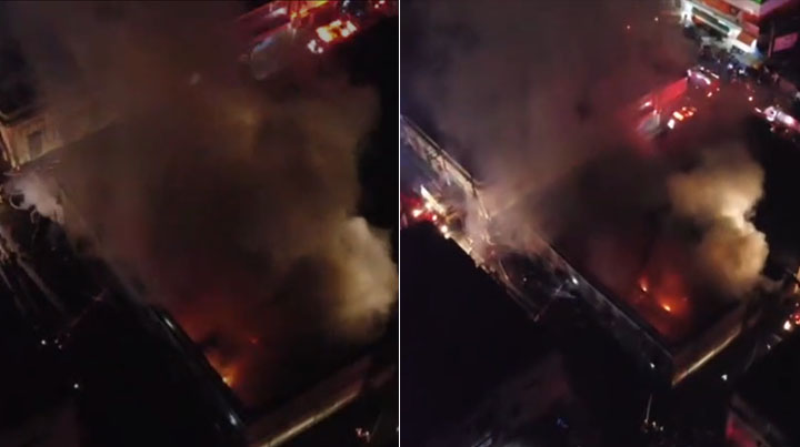 Al menos tres bomberos murieron durante incendio del edificio de la Casa Mora en La Vega
