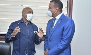 Alcalde electo de Nueva York, Eric Adams, visita al senador de Espaillat, Carlos Gómez