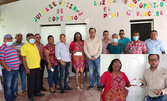 Diputado Cavoli entrega $135 mil a comunitarios de Copeyito para un pozo tubular y compra bomba para acueducto